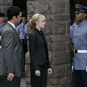 Still of Kathryn Morris, Danny Pino and Dennis Hill in Cold Case (2003)