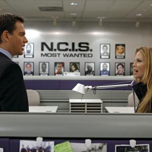 Still of Sarah Jane Morris and Michael Weatherly in NCIS Naval Criminal Investigative Service 2003