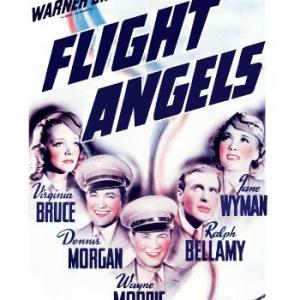 Ralph Bellamy, Virginia Bruce, Dennis Morgan, Wayne Morris and Jane Wyman in Flight Angels (1940)
