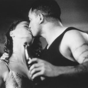 Still of Temuera Morrison and Rena Owen in Once Were Warriors 1994