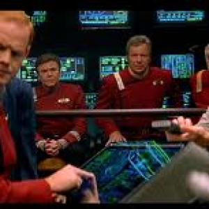 Glenn Morshower and William Shatner in Star Trek Generations 1994