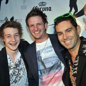 At the world premiere of Drift Actors Harrison BucklandCrook Aaron Glenane and Ben Mortley