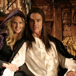 Ronn Moss is Count Dracula with Erica Hanson in 