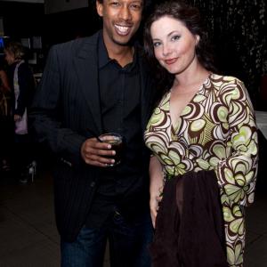 Joseph Motiki and Alyson Court at the Reel World Indie Lounge party during the Toronto International Film Festival