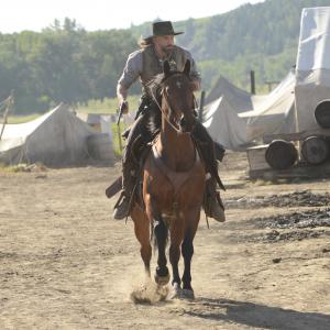 Still of Chris Large and Anson Mount in Hell on Wheels 2011