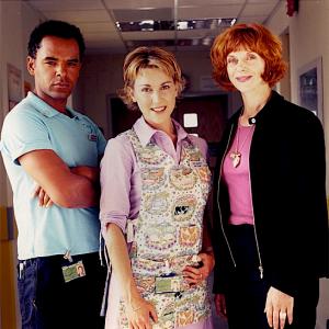 Peter De Jersey, Anna Mountford, and Siobhan Redmond in Holby City for the BBC