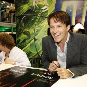 Stephen Moyer and Charlaine Harris at event of Tikras kraujas (2008)