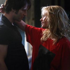 Still of Anna Paquin and Stephen Moyer in Tikras kraujas 2008