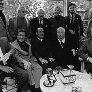Directors Group Party 112072 Front Billy Wilder George Stevens Luis Bunuel Alfred Hitchcock and Rouben Mamoulin Back Robert Mulligan Wiliam Wyler George Cukor Robert Wise JeanClaude Carriere and Serge Silverman