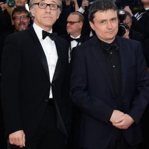 Cristian Mungiu and Christoph Waltz at event of Behind the Candelabra 2013