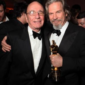 Jeff Bridges and Rupert Murdoch at event of The 82nd Annual Academy Awards 2010