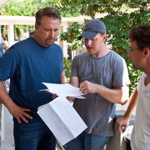 Daniel Baldwin, director Jason Murphy, and writer Anthony Steven Giordano on the set of 