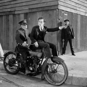 Still of Buster Keaton Steve Murphy and Ford West in Sherlock Jr 1924