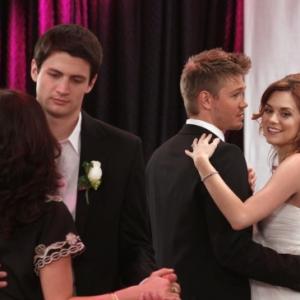 Still of James Lafferty, Chad Michael Murray and Hilarie Burton in One Tree Hill (2003)