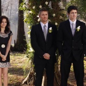 Still of James Lafferty Bethany Joy Lenz and Chad Michael Murray in One Tree Hill 2003