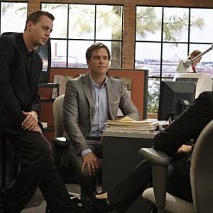 Sean Murray Noa Tishby and Michael Weatherly in NCIS Naval Criminal Investigative Service 2003