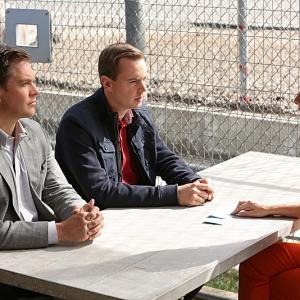 Still of Sean Murray, Olesya Rulin and Michael Weatherly in NCIS: Naval Criminal Investigative Service (2003)