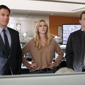 Still of Sean Murray Michael Weatherly and Emily Wickersham in NCIS Naval Criminal Investigative Service 2003