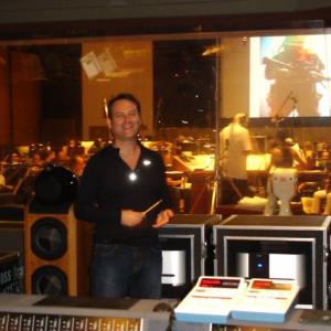 Black Ops sessions. Sean Murray in the booth at Warner Bros Eastwood Scoring Stage