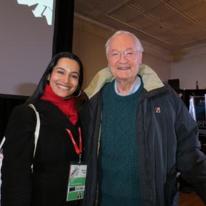 Govindini Murty and Roger Corman, Sundance 2013.