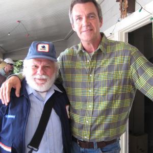 Mike Muscat with Neil Flynn on the set of The Middle.