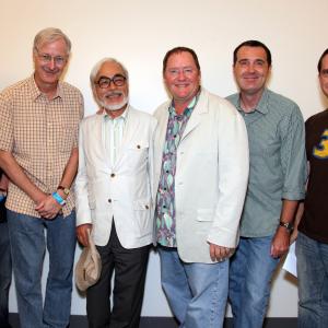 John Lasseter, Ron Clements, Hayao Miyazaki, John Musker, Lee Unkrich and Kirk Wise