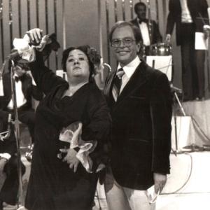 Chachita  Ral Velasco during a live broadcast of Siempre en domingo 1971