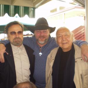 Friends:Franco Nero, Torsten Muenchow and Floyd Red Crow Westerman (1936-2007)