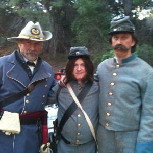 On the set of Desperate Housewives playing the role of a Civil War reenacter