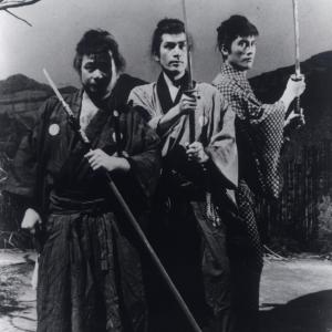 Still of Mikijirô Hira, Isamu Nagato and Tetsurô Tanba in Sanbiki no samurai (1964)