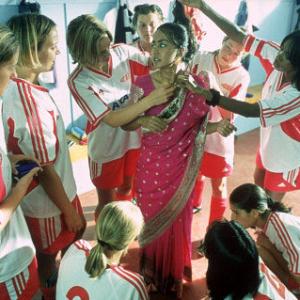 Still of Keira Knightley Shaznay Lewis and Parminder Nagra in Bend It Like Beckham 2002