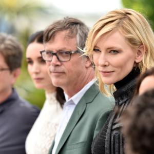 Cate Blanchett Todd Haynes Phyllis Nagy and Rooney Mara at event of Carol 2015