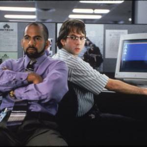 Still of David Herman and Ajay Naidu in Office Space 1999