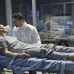 Still of Billy Campbell and Neil Napier in Helix (2014)