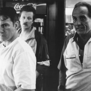 Still of Harvey Keitel, Robert Patrick and Arthur J. Nascarella in Cop Land (1997)