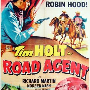 Tim Holt Richard Martin and Noreen Nash in Road Agent 1952
