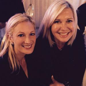 Jamee Natella and Olivia Newton-John at the Healthy Child Healthy World Event. London Hotel, October 2014.