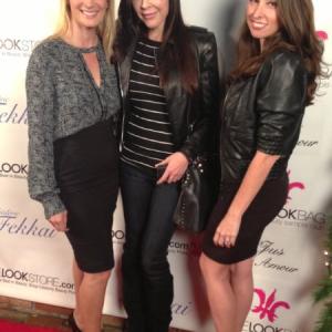 Jamee Natella, Christa Campbell, Nicole Wool at The Look Launch Holiday Party 2012.