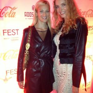Jamee Natella & French Actress Laura Weissbecker (star of Jackie Chan's movie, 