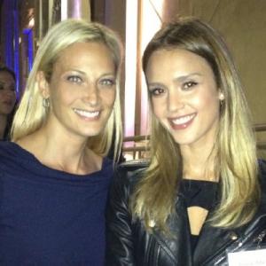 Jamee Natella and Jessica Alba at A night out with the Clinton Foundation  Millennium Network 1082012