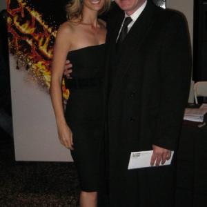 Blueyed Pictures Producer Jamee Natella and Producer of Ghost Rider, Steven Paul at the Premiere of Ghost Rider in New York City