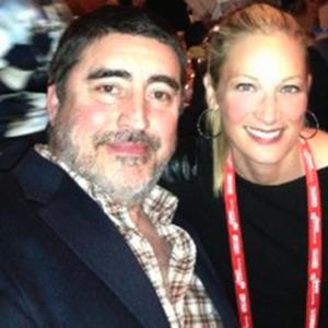 Alfred Molina and Blueyed Producer Jamee Natella at the Film Creative Coalition dinner in Park City, Utah.