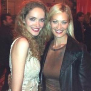 Blueyed Producer Jamee Natella with french actress Laura Weissbecker at the red carpet AFI premiere of 