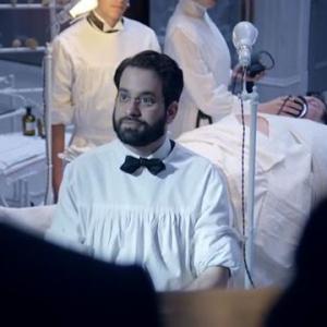 Michael Nathanson as Dr Levi Zinberg in the Cinemax series THE KNICK produced and directed by Steven Soderbergh