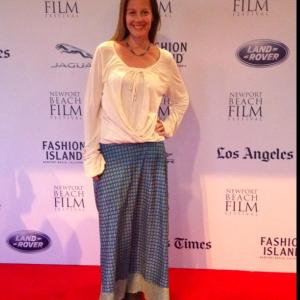 On the red carpet for Teacher of the Year at the Newport Beach film festival where the film won the Best Comedy award