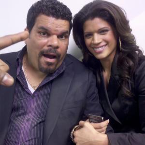 Andrea Navedo & Luis Guzman on the set of HBO's How to Make it in America