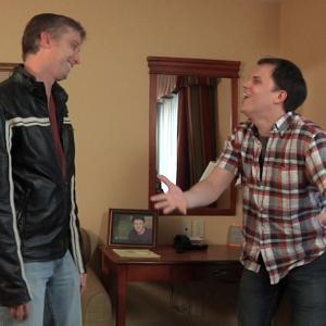 Funny actors Joseph Neibich and Corey Skaggs share a moment of levity in Nose Candy the short film that as of 2013 has generated close to 1 million views on YouTube