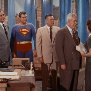 Still of George Reeves John Hamilton Noel Neill and Robert Shayne in Adventures of Superman 1952