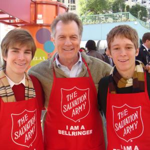 Tyler Neitzel Stephen Collins and Blake Neitzel at a charity event in 2007