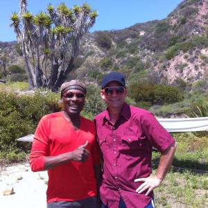 ADAM HANGIN WITH THE GREAT REGGAE STAR AND ACTOR JIMMY CLIFF